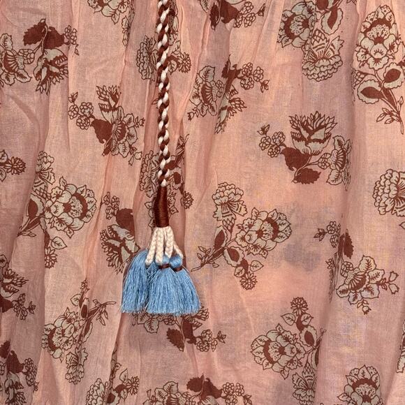 Rachel Zoe Floral Long Sleeve Babydoll Top Size M - Picture 5 of 11